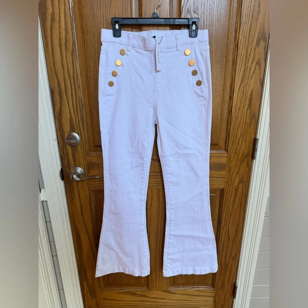 Anna & Ava White Flare Jeans - Picture 1 of 6